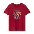 thumbnail image 1 of Camiseta de Cuello Redondo para Mujer, Top Informal Sencillo de Verano para Playa, Vacaciones de Senderismo XL, 1 of 7
