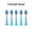 Blue 5 head, variant on Colorful Sonic Children's Electric Toothbrush Rechargeable Cartoon Design Automatic IPX7 Waterproof with Replacement Head