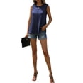 thumbnail image 5 of Summer Sleeveless Solid Color Women Slim Fit Vest Camisole Shirt, 5 of 5