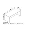 thumbnail image 2 of Bestar Pro-Linea Bureau sans caisson, 2 of 2