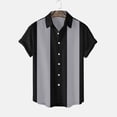 thumbnail image 4 of Playeras Algodon Para Hombre, Camiseta Informal De Verano A La Moda Para Playa, Con Estampado Digital 3D, Solapa Con Botones, Manga Corta, 109, 4 of 4
