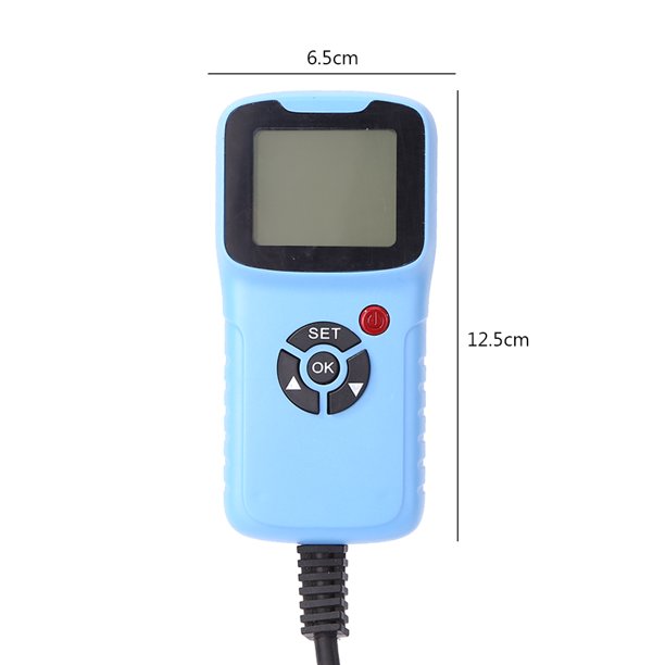 Probador de batería automático LCD con clip Probador de circuito automático Herramienta de diagnóstico a prueba de golpes Ndcxsfigh Para estrenar