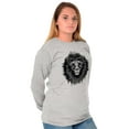 thumbnail image 4 of Lion Jungle Symbolic Spirit Animal Long Sleeve TShirt Men Women Brisco Brands L, 4 of 6