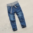 thumbnail image 2 of Gubotare Boys' Slim Fit Straight Leg Stretch Denim Jeans 5 Pocket Style 4T 5T (Dark Blue,4-5 Years), 2 of 8