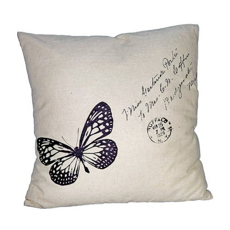 Cheungs Butterfly Linen Throw Pillow