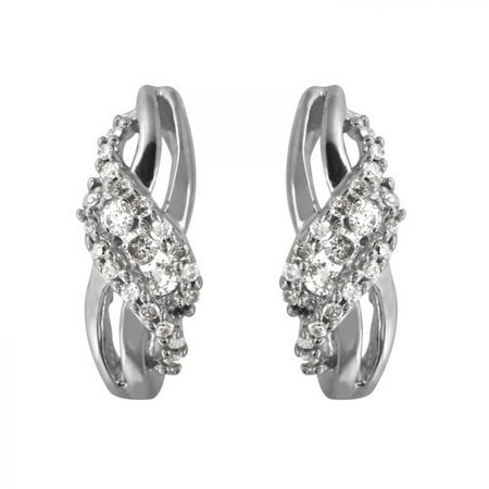 Foreli 0.3 CTW Diamond 10k White Gold Earrings