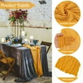thumbnail image 2 of iMucci 6 Pack 10FT Cheesecloth Table Runner Mustard Gauze Fabric Tablecloth Rustic Sheer Table Runner for Wedding Birthday Baby Shower Party Boho Table Decoration, 2 of 7