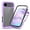 Purple, variant on ELEHOLD Clear Case for iPhone Air, Built in Screen Protector Protective Front Case Rugged Clear Back Shell Shockproof Scratch-Resistant Non-Yellowing Case for iPhone Air, Purple