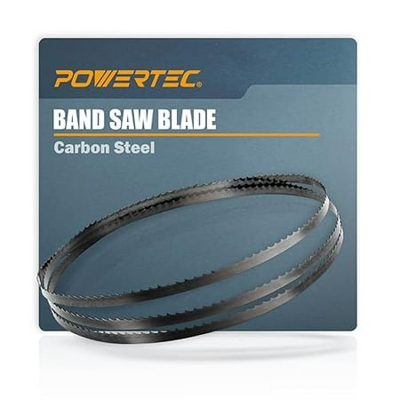 

POWERTEC 70-1/2 Inch x 1/2 Inch x 14 TPI Bandsaw Blades for Woodworking Band Saw Blades for Sears Craftsman 21400 and Rikon 10-305 10-3061 10 Band Saw 1PK (13184)
