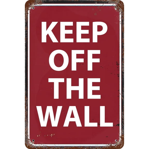 Yard Sign Warning Attention Do Not Industrial Warning Tin Signs Keep Off The Wall Metal Sign for Patios Lawns and Garden Wall Decor 8x12 Inch