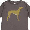 thumbnail image 4 of Inktastic Greyhound Boys or Girls Long Sleeve Toddler T-Shirt, 4 of 5
