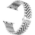 thumbnail image 2 of Men Stainless Steel Band for Apple Watch Series 11/10/9/8/7/SE, Ultra 3/Ultra 2 (49mm 46mm 45mm 44mm 42mm), Metal Link Bracelet with Butterfly Clasp, 2 of 6