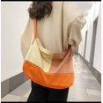 thumbnail image 3 of CoCopeaunts Women Men Canvas Tote Bag Large Hobo Bag Chic Long Shoulder Bag Women Purses Slouchy Students Crossbody Bag, 3 of 7