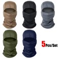 thumbnail image 1 of Ensemble de 5 Pcs Chapeau Cagoule Unisexe Respirant Protection Solaire Sports de Plein Air Randonnée Course Ski Pêche Cyclisme Masque 7, 1 of 6