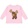 thumbnail image 3 of Inktastic Cute Moose Boys or Girls Long Sleeve Toddler T-Shirt, 3 of 5