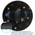 thumbnail image 4 of ZNDUO 2 Pack Round Mouse Pad Gold Vintage Star Graffiti 7.9" Small Non-Slip Rubber Gaming Mousepad Desk Mat for Home Office, 4 of 7
