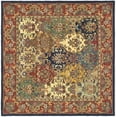 thumbnail image 2 of Safavieh Heritage Malcolm Oriental Area Rug, Multi/Burgundy, 6' x 6' Square, 2 of 8