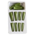 thumbnail image 4 of 1 Set French Tip Press on Nails Coffin False Fingernails DIY Manicure Kit Toe Files Glittery Stick Full Cover Ballet Style Beauty Tool DIY Decorations Type 15, 4 of 7