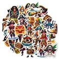 thumbnail image 3 of 35pcs-50pcs Whimsical Pirate Stickers Skull Cartoon Adventure Stickers for Luggage Laptop Suitcase, 3 of 9