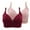 4#Pink, variant on qolati 2 Pack Sports Bras for Women Push Up Bras No Underwire Floral Lace Bras Comfortable Full Coverages Plus Size Everyday Bras Gray M