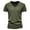 Army Green, variant on PMUYBHF Mens Dress Shirts Slim Fit with Tie Mens Fashion Casual Solid Color Cotton V Neck Short Sleeve T Shirt Top Mens White Dress Shirt French Cuff Holes White Shirt Men Dress Slim Fit