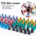 LIVEST 16Pcs M5 x 9mm T25 Torx Head Disc Screw Prevent Loosening