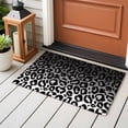 thumbnail image 4 of Ombre Leopard Washable Area Rug 2x3 Print Black White Gradient Low-Profile Area Rugs with Non Slip Backing Indoor Floor Carpet for Entrance Living Room Bedroom Home Office, 4 of 9