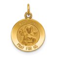 thumbnail image 1 of 14K Yellow Gold Saint John Medal Charm, 1 of 2