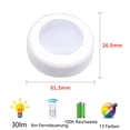 thumbnail image 3 of LED Spotlights Battery Operated with Remote Control, Pack of 3 LED Spot Display Case Lighting Wireless Cabinet Lighting Dimmable Under-Unit Light Kitchen Battery LED Touch Lamp, 3 of 6