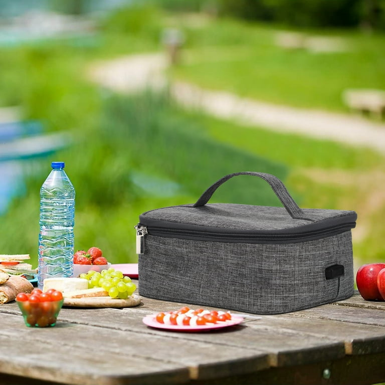 USB Portable Food Warmer and Heater Lunch Bag, Waterproof Oxford Cloth  Electric Lunch Box Bag Lunch Box Warmer for Office Travel for Outdoor  Picnic