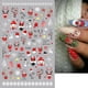 thumbnail image 4 of Calcomanía 3D de Navidad para uñas, calcomanía con diseño de copo de nieve, pingüino, alce, dibujos animados, Papá Noel, pájaro, Año Nuevo, decoración deslizante, F892, 4 of 4