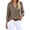 L-101Beige385, variant on CUSTG Women Blouse Stylish Elegant Simple Plus Size Striped Long Sleeve V Neck Button Down Shirt Breathable Comfortable Top For Ladies Casual Daily Work And Office Wear,Blue,XL