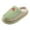 Green, variant on Womens Mens Comfy Platform Slippers Cute Cartoon Fuzzy Cloud Bedroom House Memory Foam Shoes for Indoor Outdoor