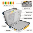 thumbnail image 4 of Haosy Accordion File Organizer Zipper Binder 500 Sheet 6-Tab Expanding File Folder Multi-Pocket 1.2 Inch 3 Ring Lemons Flowers Butterflies, 4 of 7