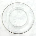 thumbnail image 2 of Split P Silver Metallic Rim Glass Dinner Plate Set of 4, 2 of 3