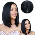 thumbnail image 4 of Pelucas de Cabello Humano Corto para Mujer, Peluca soleta Gruesa Resistente al Calor, Peluca Bob de Alta Temperatura de 13,77 Pulgadas, Maquillaje, Rendimiento de Cosplay, 4 of 8