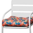 thumbnail image 5 of Duck Covers 19" x 19" Orange and Blue Square Chair Outdoor Seating Cushions (2 Pack), 5 of 8