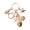 B, variant on Stylish Beach Inspired Shell Keychain Conch Starfishes Star Pendant Keyring Charm Fashionable Sea Inspired Jewelry