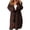 Brown, variant on Aoochasliy Womens Cardigan Clothes Knit Mid-length Irregular Lapel Sweater Cardigan