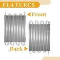 thumbnail image 6 of 1 Set 8 Row Universal Transmission Oil Cooler Trailers Truck RV Trans Oil Cooler with Hose Silver Tone, 6 of 6