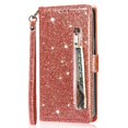 thumbnail image 1 of Case for FOXDOCK Google Pixel 6 Pro Glitter Zipper Wallet Case with Short Hand Strap, 1 of 4