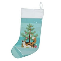 Skookum Cat Merry Christmas Christmas Stocking 13.5 in x 18 in