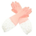 thumbnail image 5 of OUNONA  2 Pairs Glove for Dishwashing Cute Cleaning Gloves Women Pink, 5 of 8