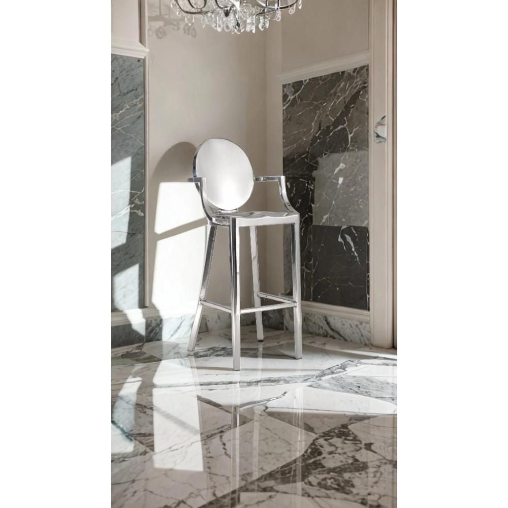 Les tabourets de comptoir avec accoudoirs allient élégance et confort. Fabriqués en acier inoxydable durable, ces tabourets présentent un design moderne avec des accoudoirs pour un soutien supplémenta