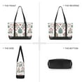 thumbnail image 6 of FORMRS Canvas Laptop Tote Bag for Women with 15.6" Computer Compartments Shoulder Handbag, Beige Nordic Christmas House, 6 of 7