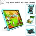 thumbnail image 3 of Kids Case for Samsung Galaxy Tab S8 Plus 2022/S7 FE 2021/S7 Plus 2020 12.4 inch Tablet with Screen Protector Film, Dteck 360 Degree Swivel Handle Grip Stand Rugged Shockproof Case,Mint/Black, 3 of 9