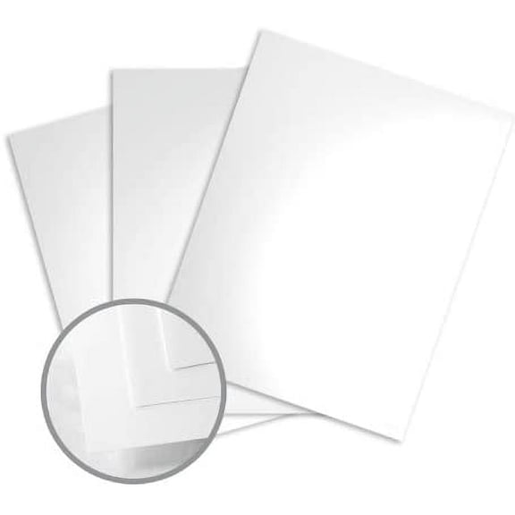 Color Copy Gloss Pure White Card Stock - 17 x 11 80 Cover Glossy C/2S 250 per Package