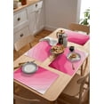 thumbnail image 5 of Valentines Placemats Rosy Pink Ombre Geometric Place Mats for Dining Room Dinner Table Abstract Ocean Washable Table Mats Kitchen Decorations Set of 6, 5 of 6