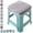 @2, variant on Bar Stool Seat Chair Cushion Pads/Cover Square 30 * 30 for Dinin Chairs Kitchen, Office and Garden Non Slip Comfortable Cushion(@2,1pc 30x30cm(12x12in))