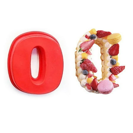 

1PCS0 Inch Cake Molds 1PCS Large Baking Silicone Molds 3D Large Number 8 Number Mold Set for Happy Birthday Marriage Festival Wedding Anniversary